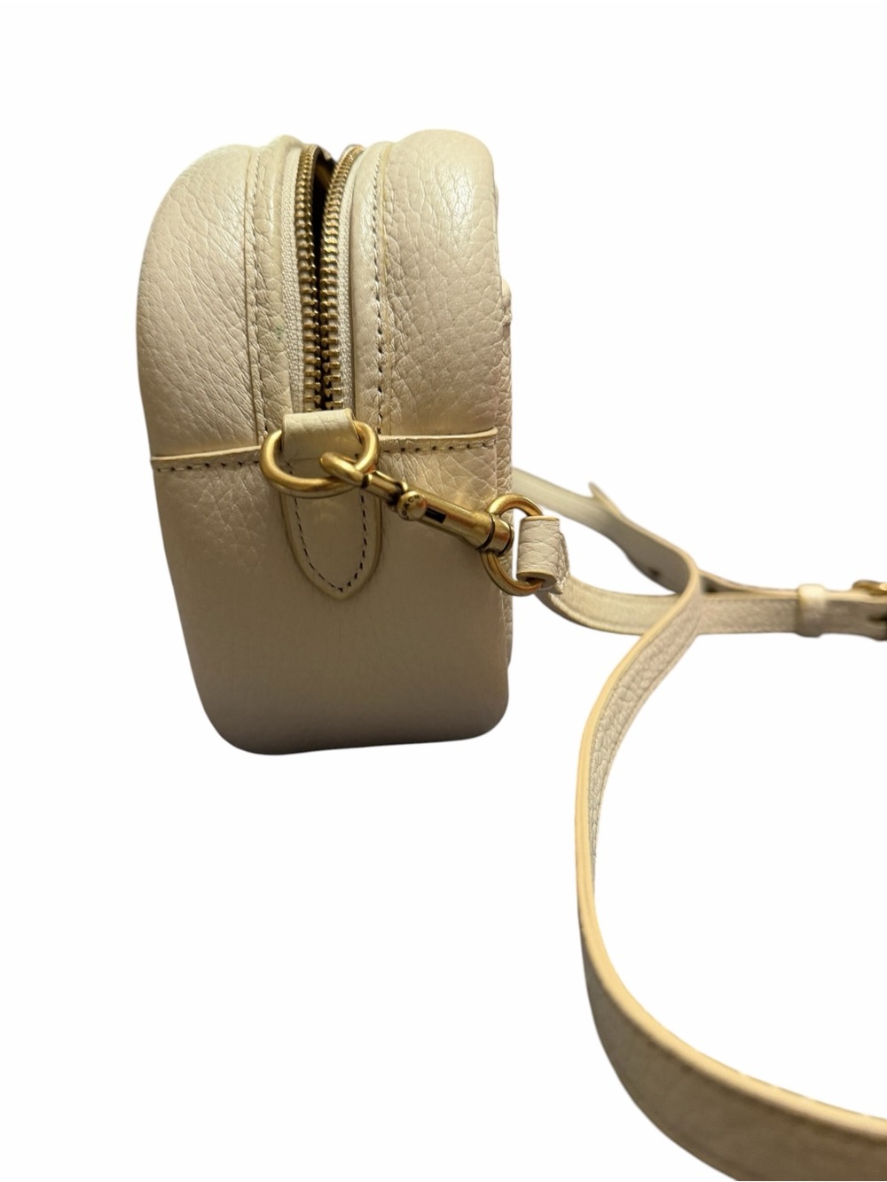New Coach Retail C5809 Camera Crossbody Bag Chalk White Leather - Picture 5 of 9